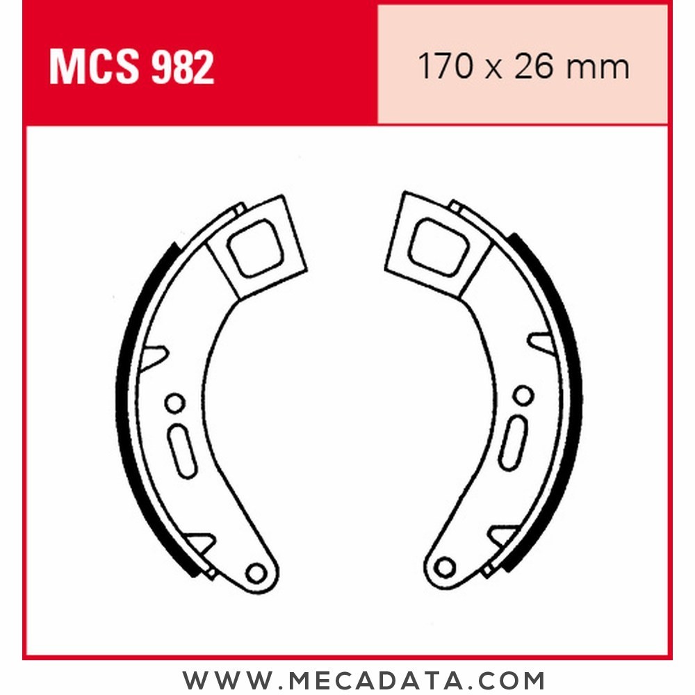 Mâchoires de frein  ~ TRW Lucas MCS 982 