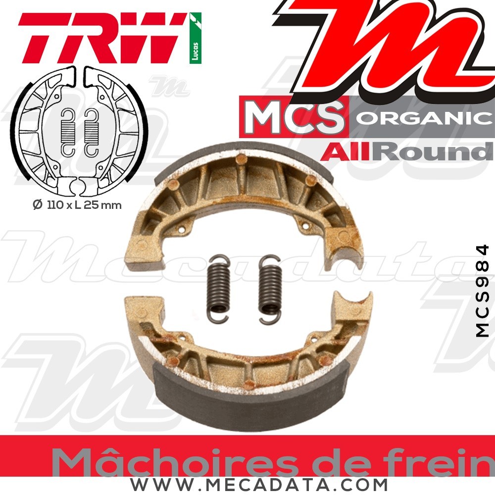 Mâchoires de frein  ~ TRW Lucas MCS 984 