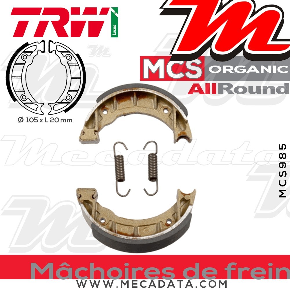Mâchoires de frein  ~ TRW Lucas MCS 985 