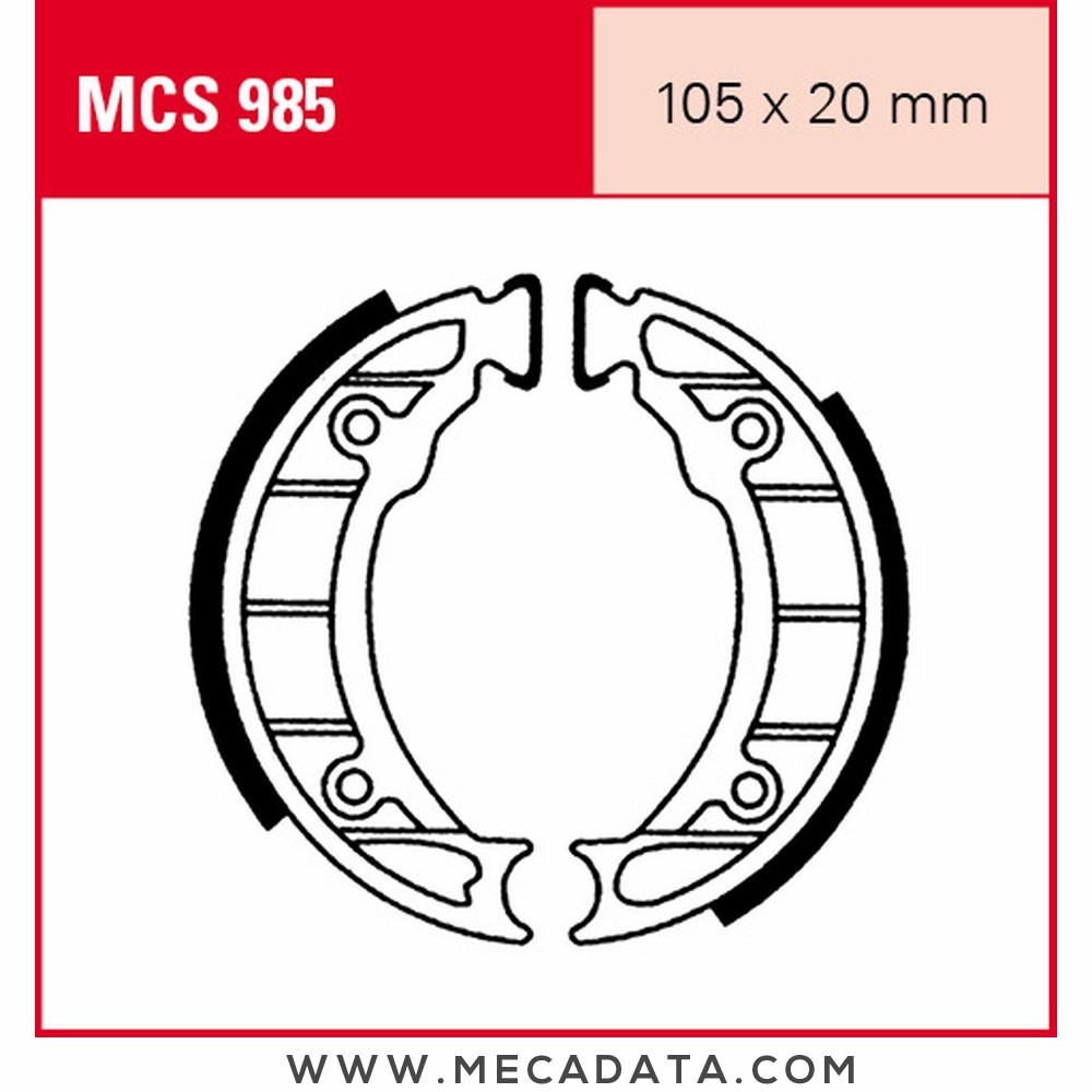 Mâchoires de frein  ~ TRW Lucas MCS 985 