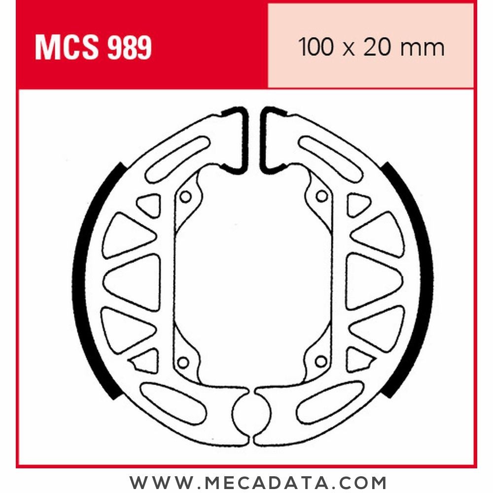 Mâchoires de frein  ~ TRW Lucas MCS 989 