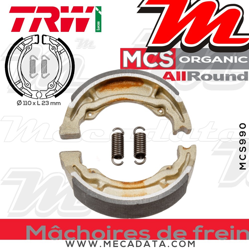 Mâchoires de frein  ~ TRW Lucas MCS 990 