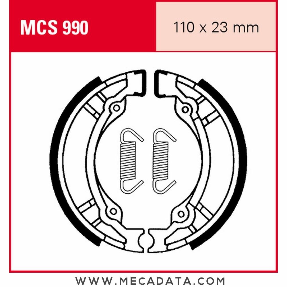 Mâchoires de frein  ~ TRW Lucas MCS 990 