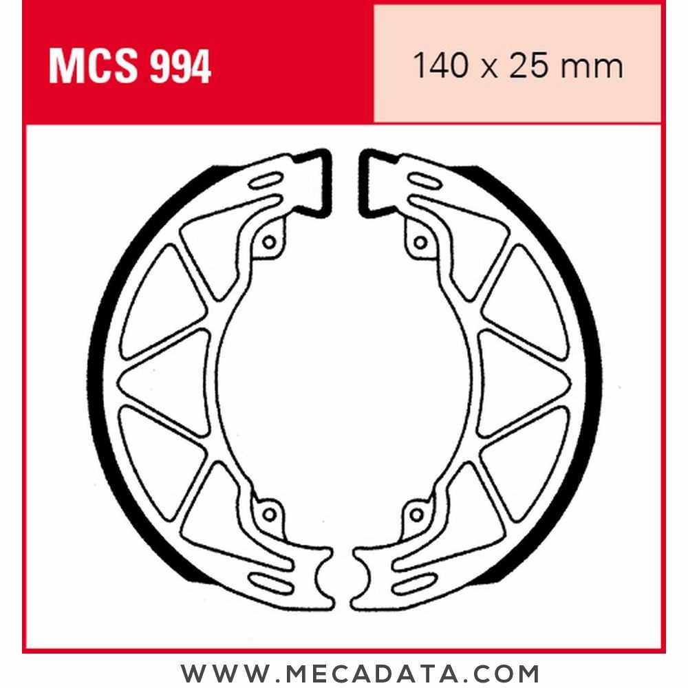 Mâchoires de frein  ~ TRW Lucas MCS 994 