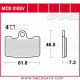 Plaquettes de frein ~ TRW Lucas MCB 810 SV 