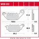 Plaquettes de frein ~ TRW Lucas MCB 812 