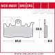 Plaquettes de frein ~ TRW Lucas MCB 856 SV 