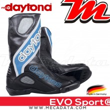 Bottes moto Racing avec coque rigide Daytona Evo Sports Couleur:Noir/Bleu