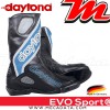 Bottes moto Racing avec coque rigide Daytona Evo Sports  Couleur:Noir/Bleu