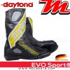 Bottes moto Racing avec coque rigide Daytona Evo Sports  Couleur:Noir/Jaune