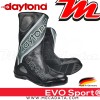 Bottes moto Racing avec coque rigide Daytona Evo Sports  Couleur:Noir/Métallisé
