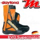 Bottes moto Racing avec coque rigide Daytona Evo Supermoto Couleur:Noir/Orange