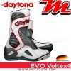 Bottes moto Racing avec coque rigide Daytona Evo Voltex  Couleur:Blanc/Noir/Rouge