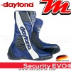Bottes moto Racing avec coque rigide Daytona Security Evo G3  Couleur:Bleu/Blanc/Noir