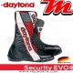 Bottes moto Racing avec coque rigide Daytona Security Evo G3 Couleur:Noir/Blanc/Rouge