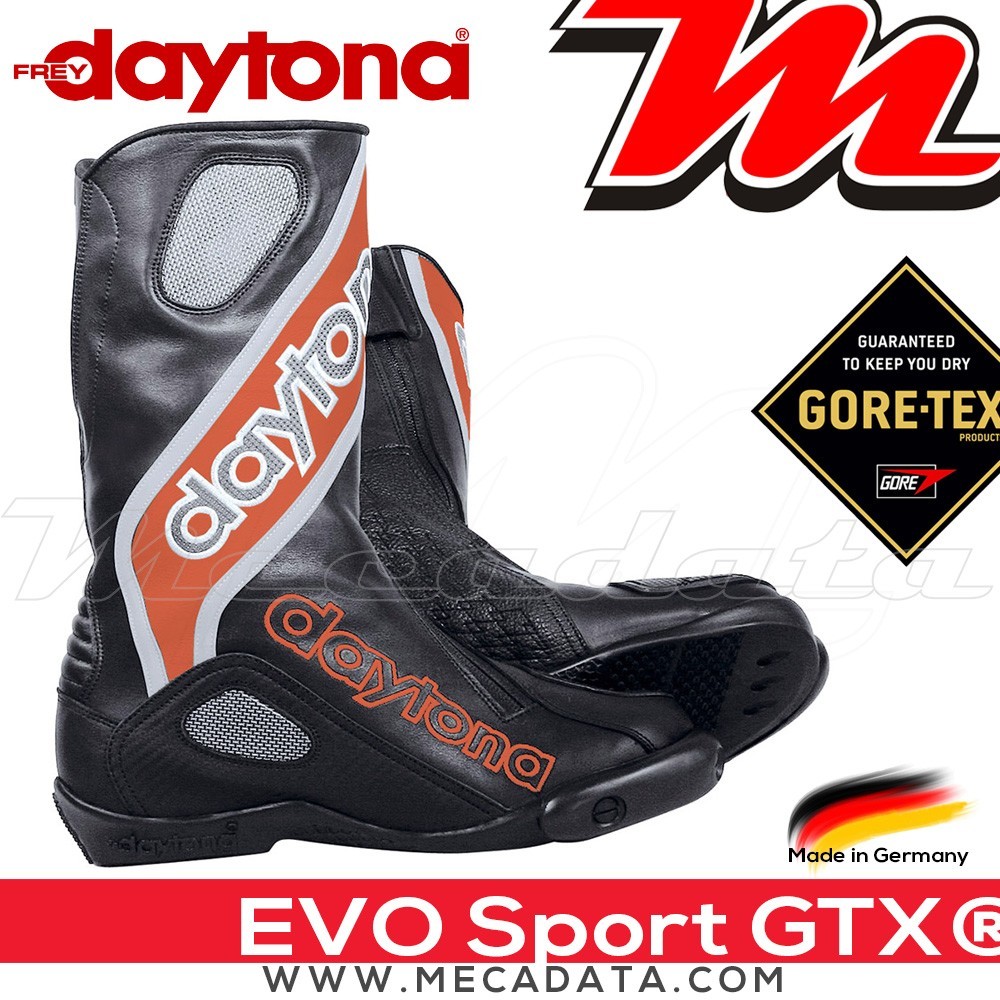 Bottes moto Racing Gore-Tex avec coque rigide Daytona Evo Sports GTX®  Couleur:Noir/Rouge