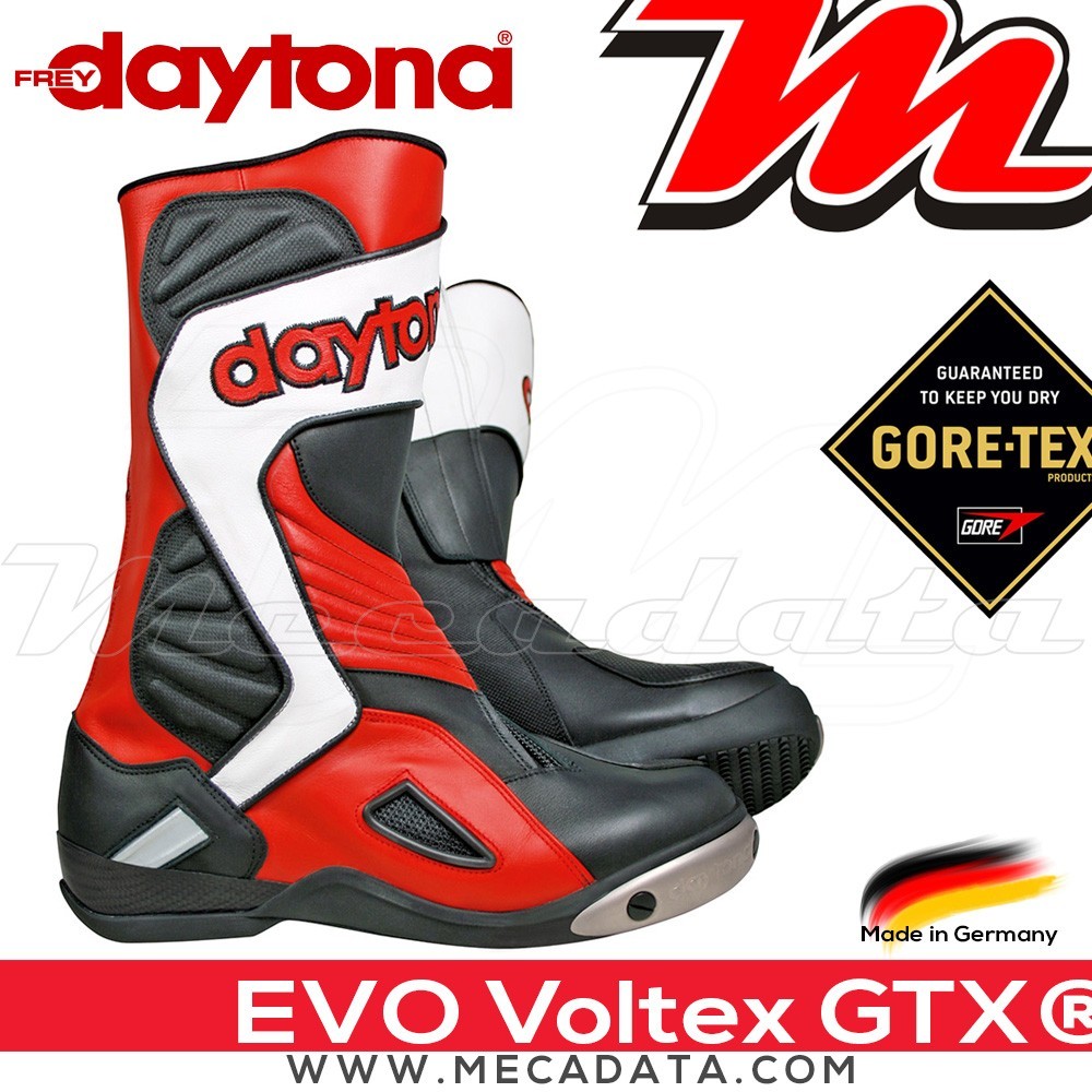 Bottes moto Racing Gore-Tex avec coque rigide Daytona Evo Voltex GTX®  Couleur:Rouge/Noir/Blanc