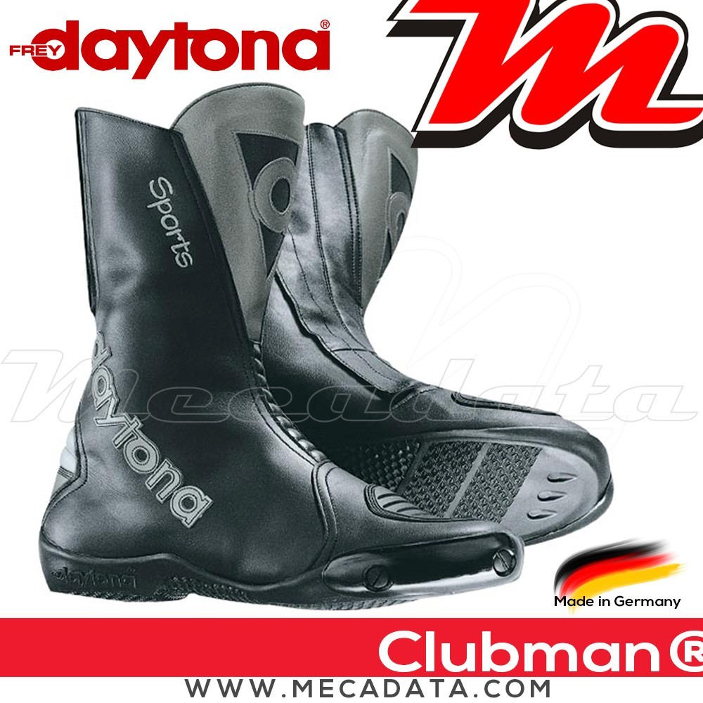 Bottes moto Sport Daytona Clubman  Couleur:Noir/Métallisé