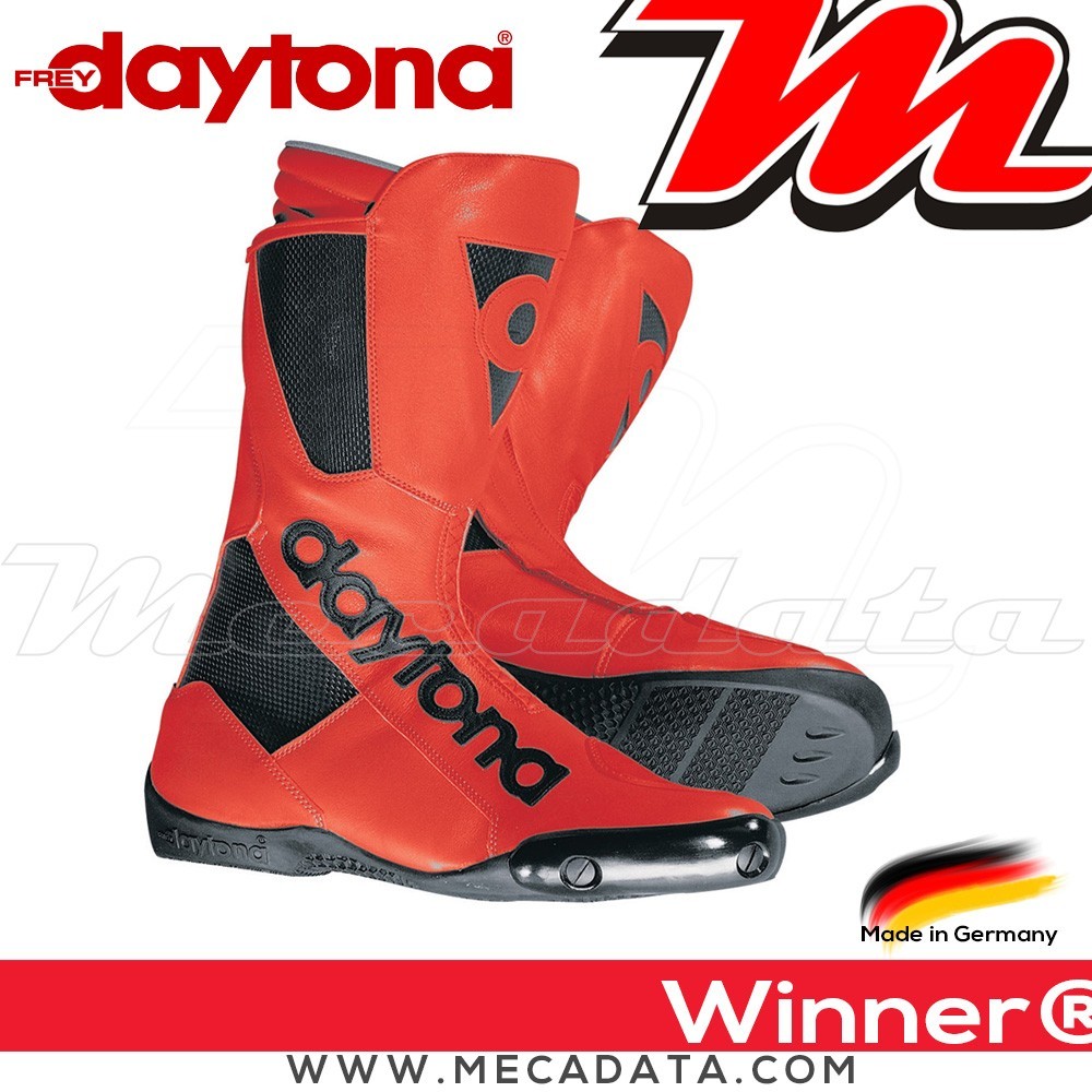 Bottes moto Sport Daytona Winner  Couleur:Rouge/Noir