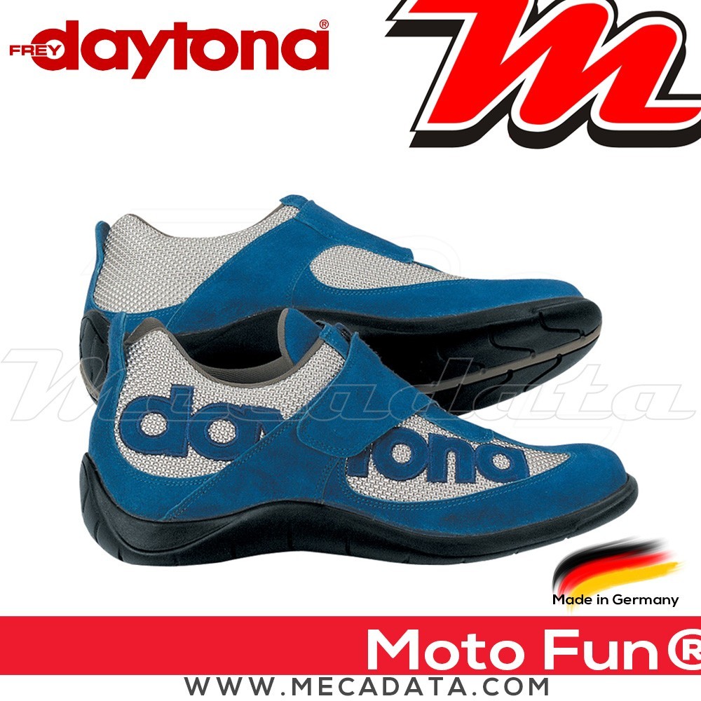Chaussures moto Daytona Moto Fun  Couleur:Bleu/Argent