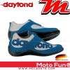 Chaussures moto Daytona Moto Fun  Couleur:Bleu/Argent