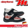 Chaussures moto Daytona Moto Fun  Couleur:Noir/Argent/Rouge