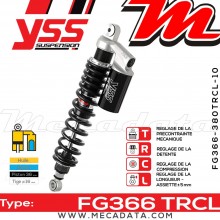 Amortisseur ~ YSS FG366-380TRCL-10-888 