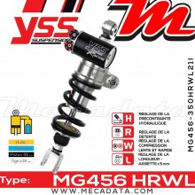 Amortisseur ~ YSS MG456-350HRWL21I-888 