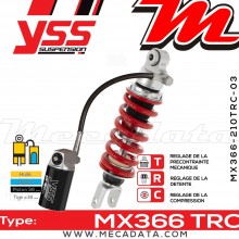 Amortisseur ~ YSS MX366-210TRC-03-858 