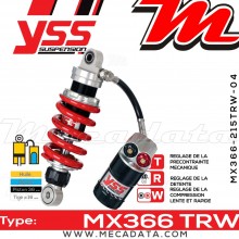 Amortisseur ~ YSS MX366-215TRW-04-858 
