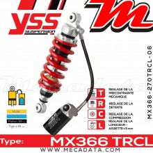Amortisseur ~ YSS MX366-270TRCL-06-858 