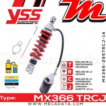 Amortisseur ~ YSS MX366-295TRCJ-14-858 