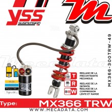 Amortisseur ~ YSS MX366-300TRW-49-858 