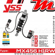 Amortisseur ~ YSS MX456-400H1RW-09-888 