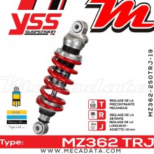 Amortisseur ~ YSS MZ362-250TRJ-19-85 