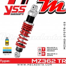 Amortisseur ~ YSS MZ362-270TR-03-85 