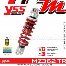 Amortisseur ~ YSS MZ362-270TR-07-85 