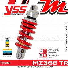Amortisseur ~ YSS MZ366-210TR-04-85 