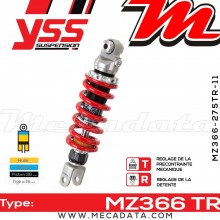 Amortisseur ~ YSS MZ366-275TR-11-85 