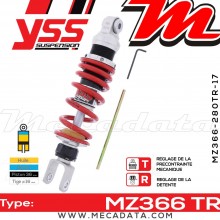 Amortisseur ~ YSS MZ366-280TR-17-85 