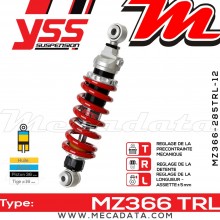 Amortisseur ~ YSS MZ366-285TRL-12-85 