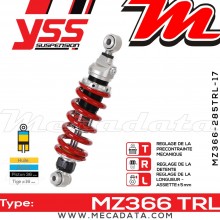 Amortisseur ~ YSS MZ366-285TRL-17-85 