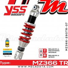 Amortisseur ~ YSS MZ366-290TR-07-85 