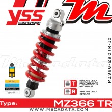 Amortisseur ~ YSS MZ366-290TR-10-85 