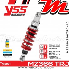 Amortisseur ~ YSS MZ366-290TRJ-40-85 