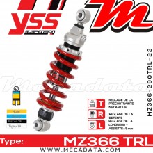 Amortisseur ~ YSS MZ366-290TRL-22-85 