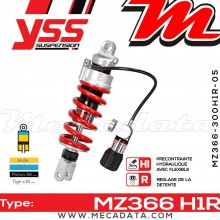 Amortisseur ~ YSS MZ366-300H1R-05-85 