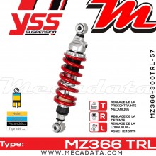 Amortisseur ~ YSS MZ366-300TRL-57-85 