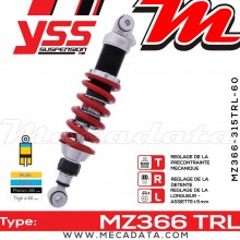 Amortisseur ~ YSS MZ366-315TRL-60-85 