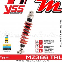 Amortisseur ~ YSS MZ366-330TRL-41-85 